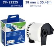 Brother DK-22225 Compatible Label Tape 38mm x 30.48m | Visitor Pass &amp; File Labels | Ireland (Min. 2 Rolls)