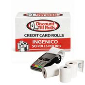 Ingenico APOS A8 Card Machine Paper Rolls – 57x40mm PDQ Rolls (Box of 50)