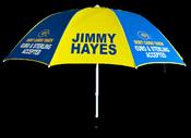 Blue/Yellow Bookmakers Umbrella | 170cm Racecourse Brolly | Custom Printed