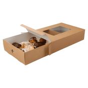 Large Kraft Platter Box &amp; Insert 450×311×82mm (25 per Case) | Ireland