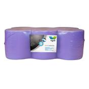 Logic8 Blue Centrefeed Roll | 400 Sheet 2-Ply | Food Grade | 6-Pack