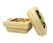 850ml Lunchipak Compostable Windowed Food Boxes with Lids | 160 Pack