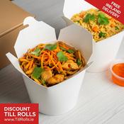 16oz Spiritpak White Noodle Box (500 per Case) | Ireland