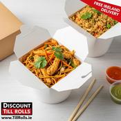 26oz Spiritpak White Noodle Box (500 per Case) | Ireland