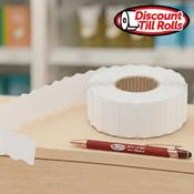 White Price Gun Labels – 26mm x 12mm Single Line Peelable (Box of 10 Rolls)