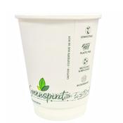 8oz Greenspirit Double Wall Compostable Coffee Cups (500 Cups) image