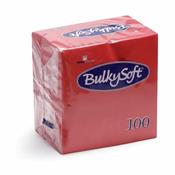 Bulkysoft 33x33cm 2ply 4fold Lunch Napkins | 2000 Pack | FREE Ireland Delivery - Red image