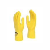 Yellow Rubber Gloves Large (144 Pairs) | Heavy Duty Latex Cleaning Gloves image