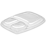 Lids for 34oz Black 3-Compartment Microwaveable Containers | Anti-Fog | 320 Per Case | Ireland image