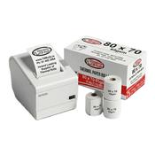 80x70mm Thermal Till Rolls | 65GSM | Heavier Paper | 20 Roll Box | Ireland image