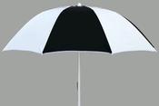 Black/White Bookmakers Umbrella | 170cm Racecourse Brolly | Custom Printed