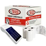 Castles S1F2 Credit Card Rolls – 57x40mm | 50 Roll Box | Ireland image