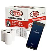 Castles S1F4 PRO Credit Card Machine Paper Rolls – 57x40mm (Box of 50) image