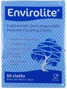 Envirolite Folded Cleaning Cloths | 10 x 50 | Bulk Cleaning Cloths Ireland - Blue