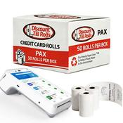 PAX A910 Thermal Paper Rolls | Android Mobile Terminal Rolls | 50 Roll Box