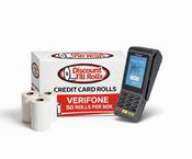 Verifone V400c Credit Card Rolls – 57x40mm Thermal Paper (Box of 50) image