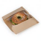 Kraft Windowed Flat Bags 210x210mm | Compostable | 1000 Per Case | Ireland image