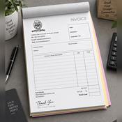 A4 Personalised Invoice Books