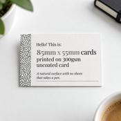 Uncoated Business Cards image