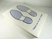 Paper Floor Mats with FootPrints - 250pk