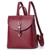 Petit Monotone Flower Grid Backpack . image