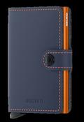 Secrid | Mini-Wallet Cardholder in Matte Nightblue Orange