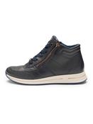 Ara | Osaka High Top Wide H Fit Ankle Boots in Navy with Lace &amp; Zip | 12-24808 17 image