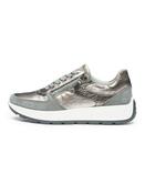 Ara | New York Wide H Fit Lace &amp; Zip Trainers in Grey | 12-25112-11 image