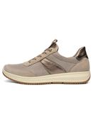 Ara | Osaka Wide H Fit Lace &amp; Zip Trainer in Beige | 12-25532-15 image