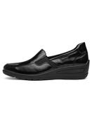 Ara | Zuerich Wide H Fit Slip On Leather Shoes in Black Patent | 12-50613-01