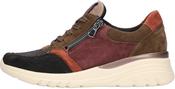Waldläufer | Wide H Fit Lee &amp; Zip Low Wedge Multi Coloured Shoe | 927H02 image