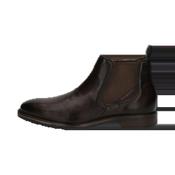 Mens leather shop slip on boots