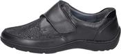 Waldläufer | Henni Wide H Fit Velcro Stretch Shoe in Black | 496H31 image