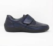 Waldlaufer | Wide H Fit Soft Velcro Shoe in Navy | Henni 496H31 330 194 image