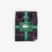 Lacoste | Plaid Pyjamas Set in Navy &amp; Burgundy | 4H9126 W6E image