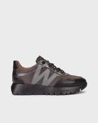 Wonders | Black &amp; Grey Two Tone Trainers with Elasticated Lace | A-24110 Negro image