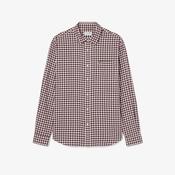 Lacoste | Plaid Flannel Shirt in Burgundy in Regular Fit | CH8728 DCME image