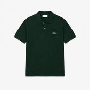 Lacoste | Knitted Polo Shirt in Green with Embroidered Crocodile Logo | AH1043 yzp image
