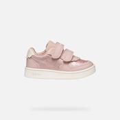 Geox | Eclyper Girls Velcro Trainers in Light Rose Pink | B555MA image