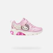 Geox | Hello Kitty Girls Pink Trainers with Lights | J66M4C image