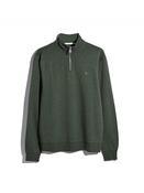 Farah | Arnold 1/2 Zip Sweat in Green Rosemary Marl | F4KFG056 315