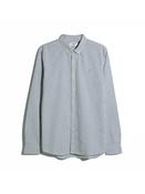 Farah | Brewer Slim Fit Oxford Shirt in Rosemary Green Stripe | F4WSB070 300 image