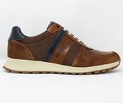 Dubarry | Casual Lace Up Shoe in Tan Brown with Navy Contrast | Shott image