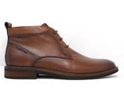 Escape | Lace Up Leather Chucka Boots in Brandy Brown | Dan Patch image