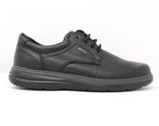Imac | Wide Fit Lace Up Soft Leather Shoe in Black | Palermo 651429 image