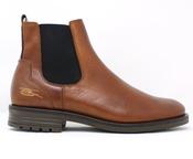 Tommy Bowe | Slip On Chelsea Boots in Tan Umber with Signature | Grady