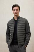 Ecoalf | Hybrid Jacket with Fabric Sleeves in Asteroid Green | Meru