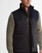 Barbour | Bradford Gilet in Navy with Herringbone Shoulder Patches | MGI0056 ny91