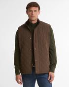 Barbour | Rosley Polarquilt Gilet in Dark Olive with Brown Trim | MGI0334 ol71
