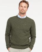 Barbour | Tisbury Wool Blend Crew Knit in Seaweed Green Fleck | mkn0844 GN79